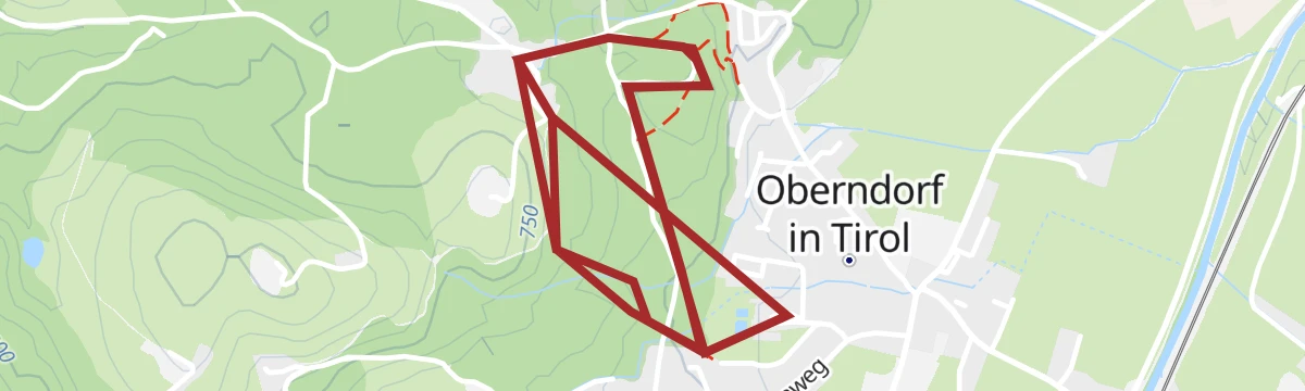 Route map: Orienteering Blau